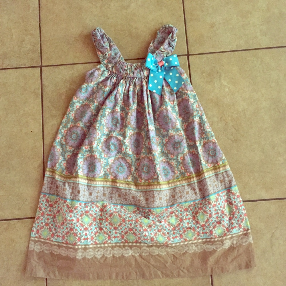 Bonnie Jean multi-pattern dress